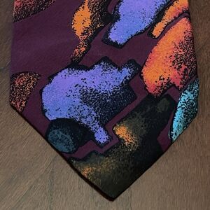 Vintage Sazzari Hand Made 100% Silk Men’s Neck Tie Made In Italy